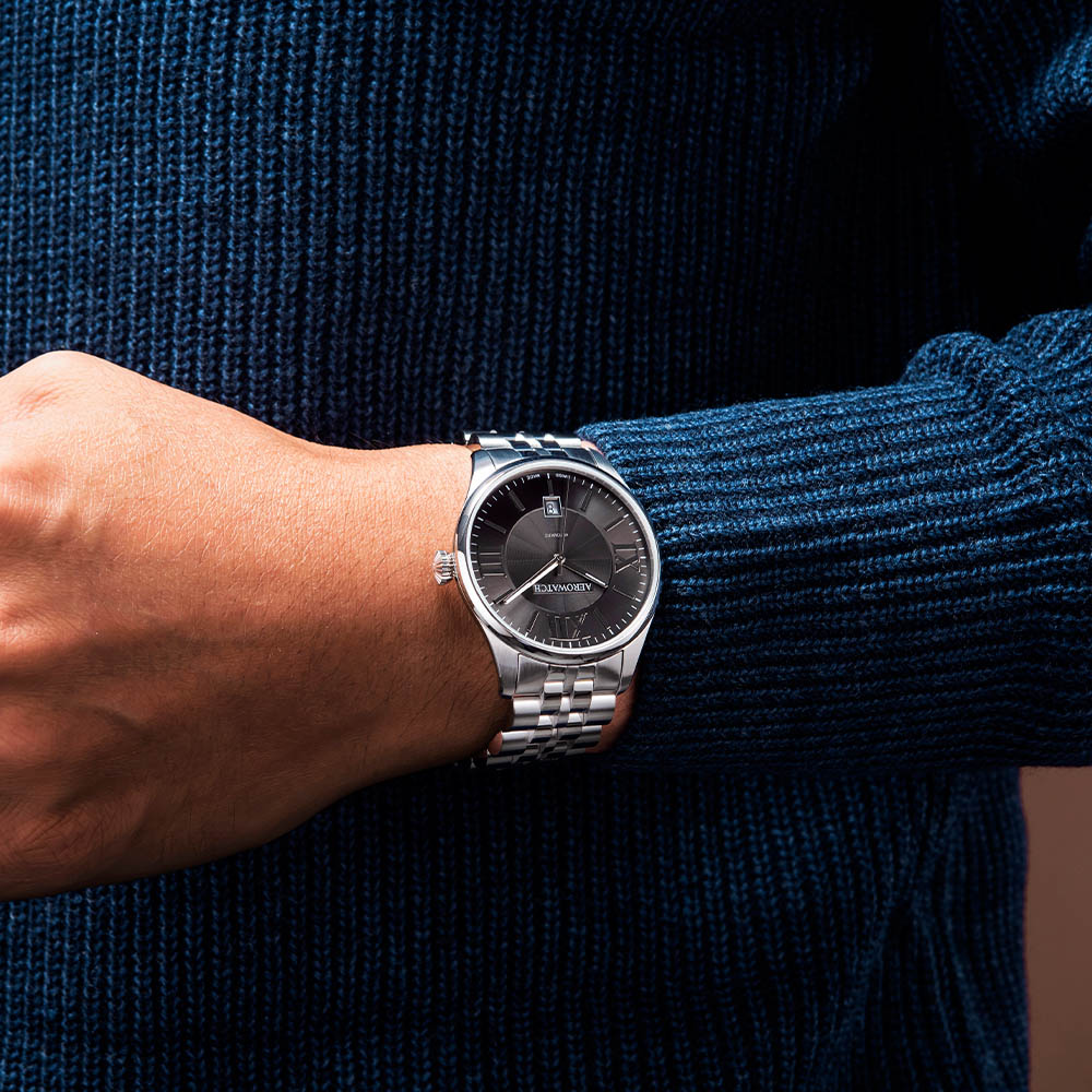 Aerowatch Aerowatch Les Grandes Classiques 60996 AA03 M , наручные мужские часы фото под углом